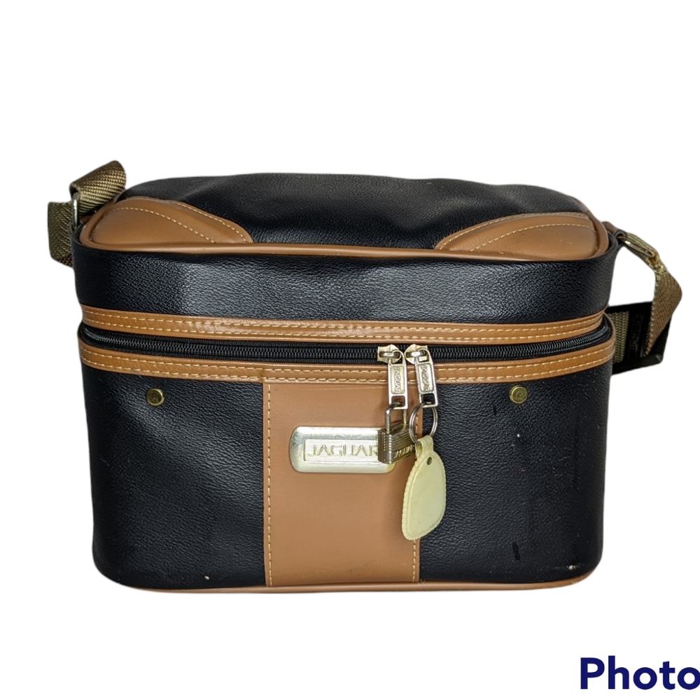 Vintage Jaguar Leather Travel Case